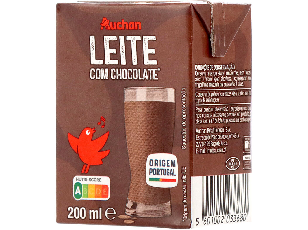 LEITE COM CHOCOLATE AUCHAN 200ML image number 1