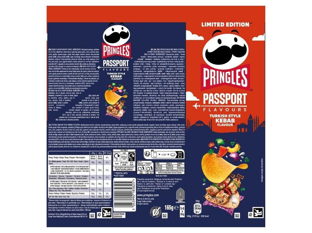 APERITIVO PRINGLES KEBAB TURCO 165G image number 1