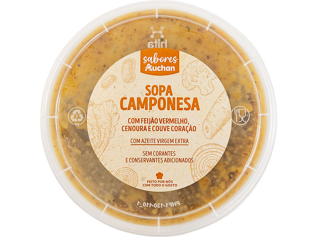 SOPA CAMPONESA SABORES AUCHAN 900 G image number 1