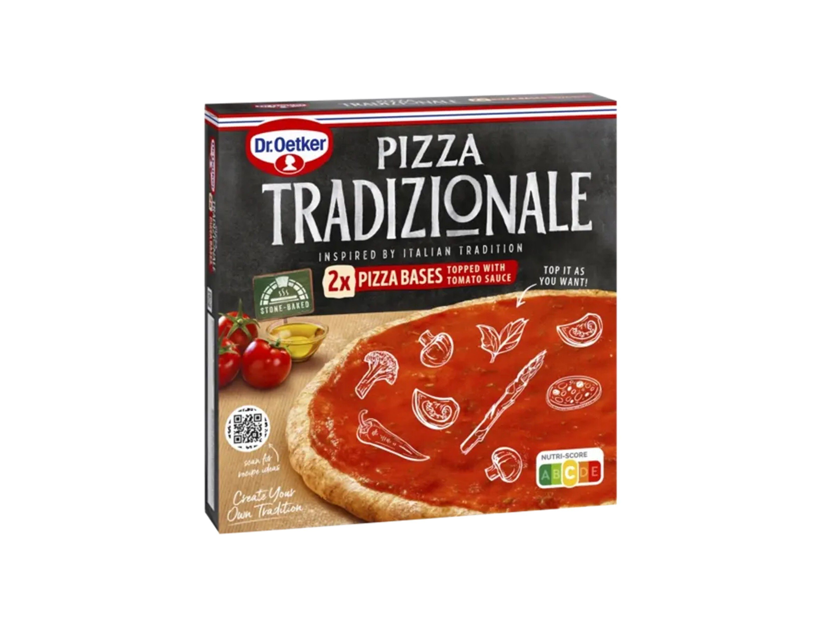 PIZZAS TRADICIONAL DR.OETKER BASES COM TOMATE 2 UNIDS image number 0