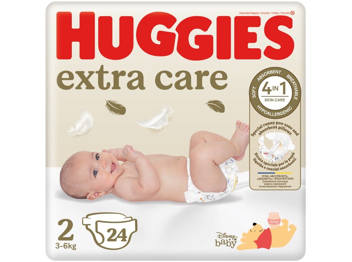 FRALDAS HUGGIES T2 3-6KG 24UN