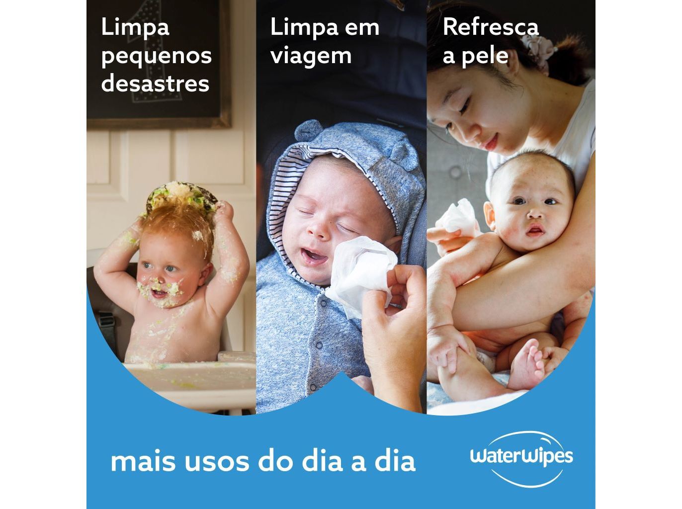 TOALHITAS B&Eacute;BE WATERWIPES BIODEGRAD&Aacute;VEIS 4X60UN image number 4