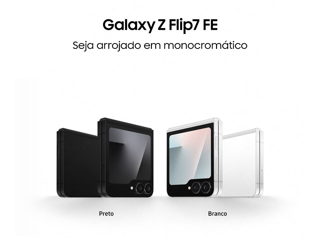 SMARTPHONE SAMSUNG GALAXY Z FLIP 7 FE 256GB PRETO image number 1