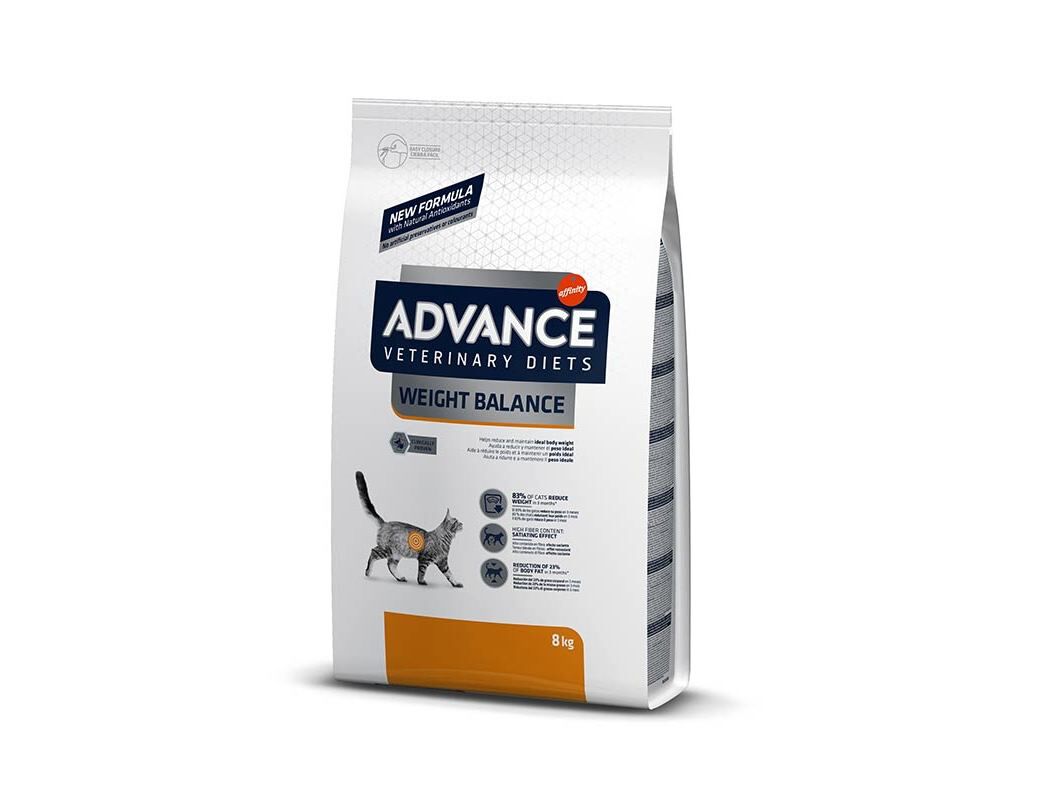 RA&Ccedil;&Atilde;O VETERIN&Aacute;RIA GATO ADVANCE WEIGHT BALANCE 8KG