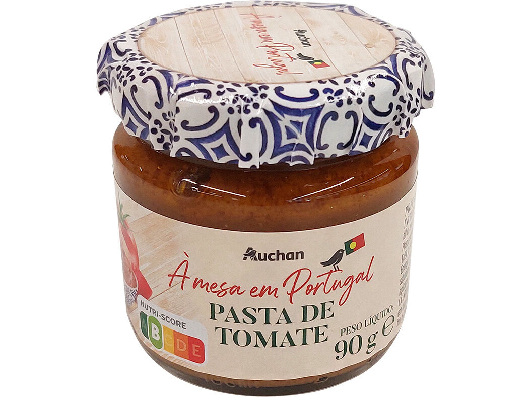 PASTA DE TOMATE AUCHAN &Agrave; MESA EM PORTUGAL 90G image number 0