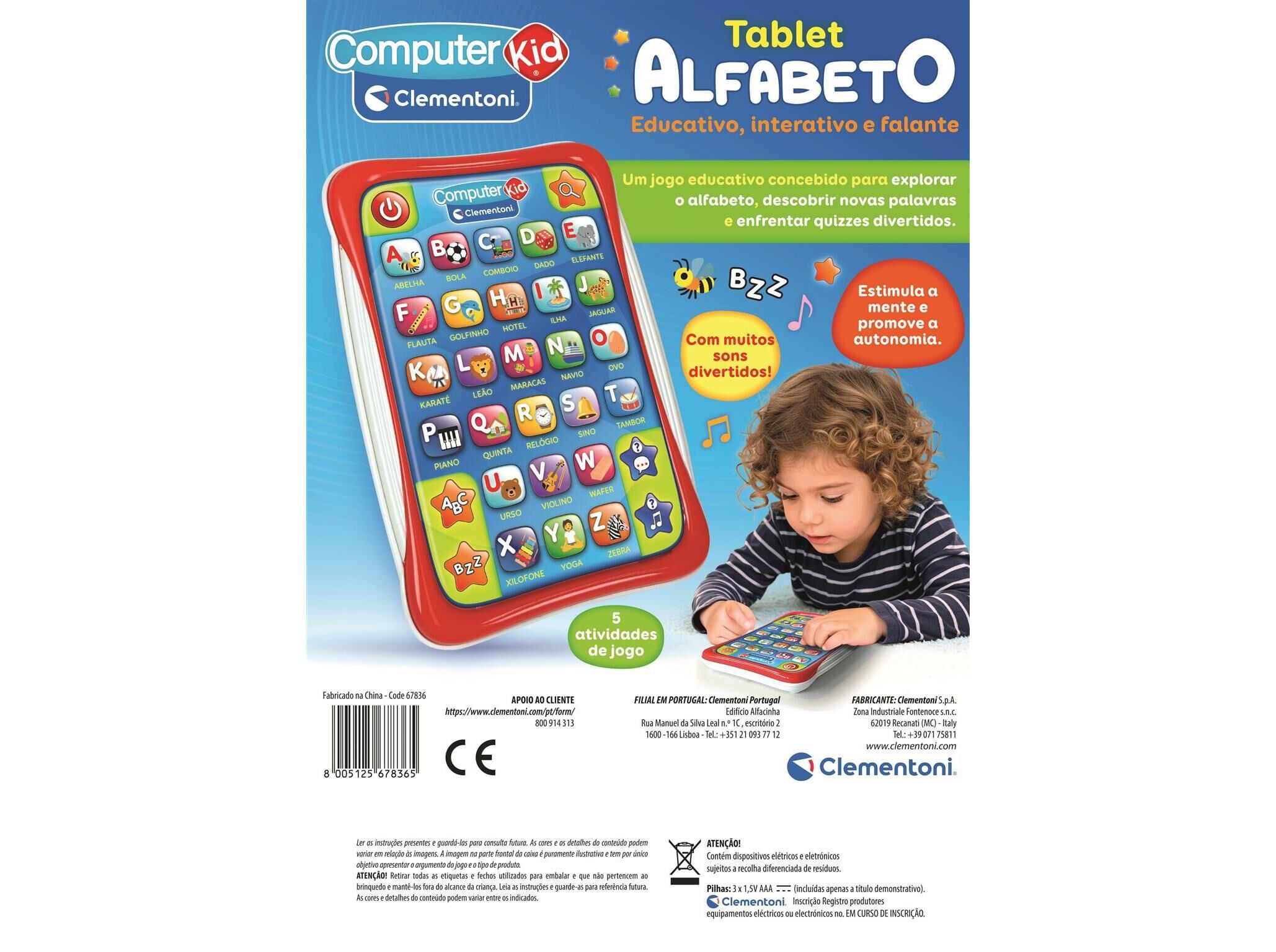 TABLET ALFABETO CLEMENTONI image number 2