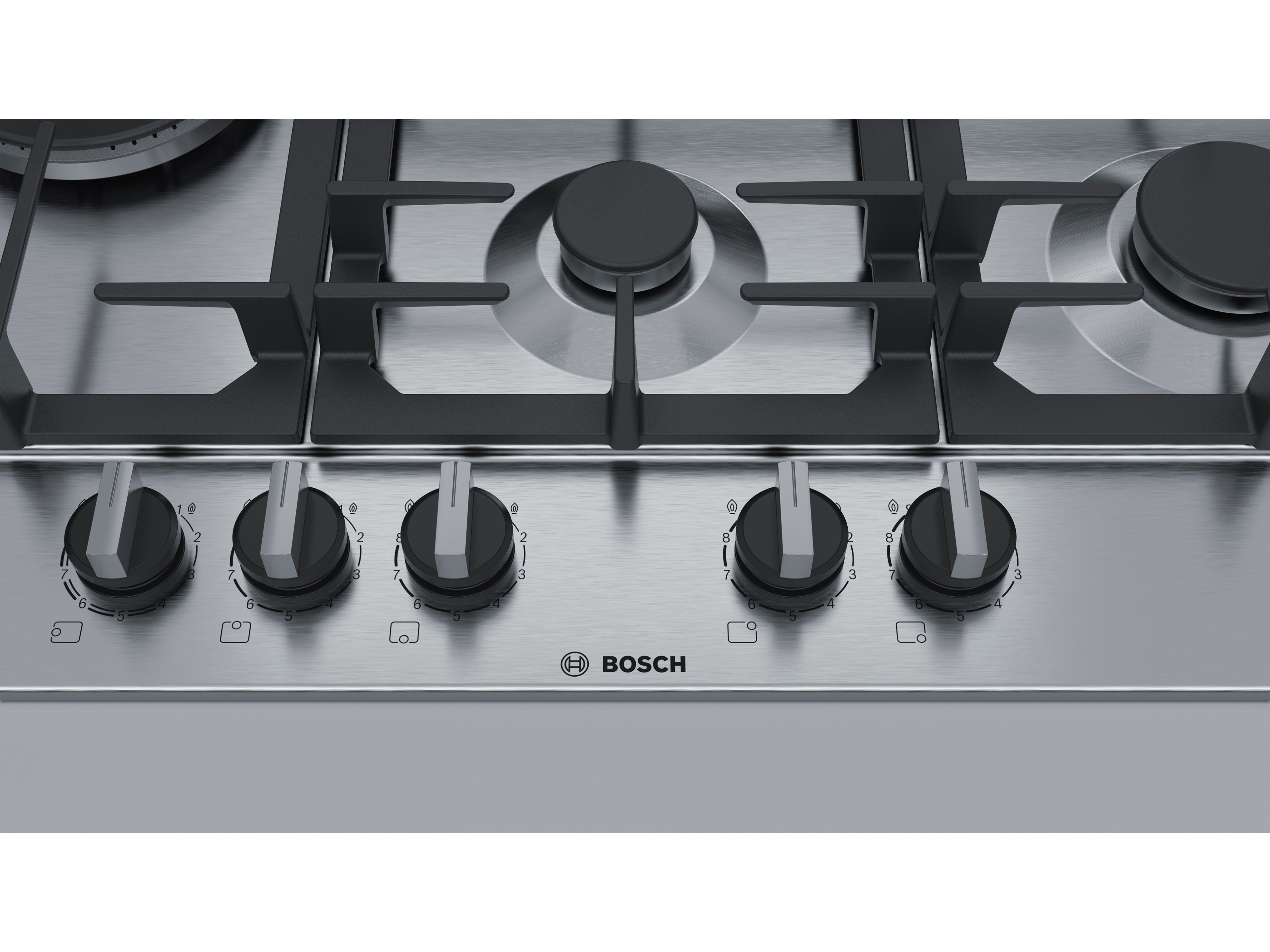 PLACA A G&Aacute;S BOSCH PCS7A5B90 5 QUEIMADORES INOX 75 CM image number 1