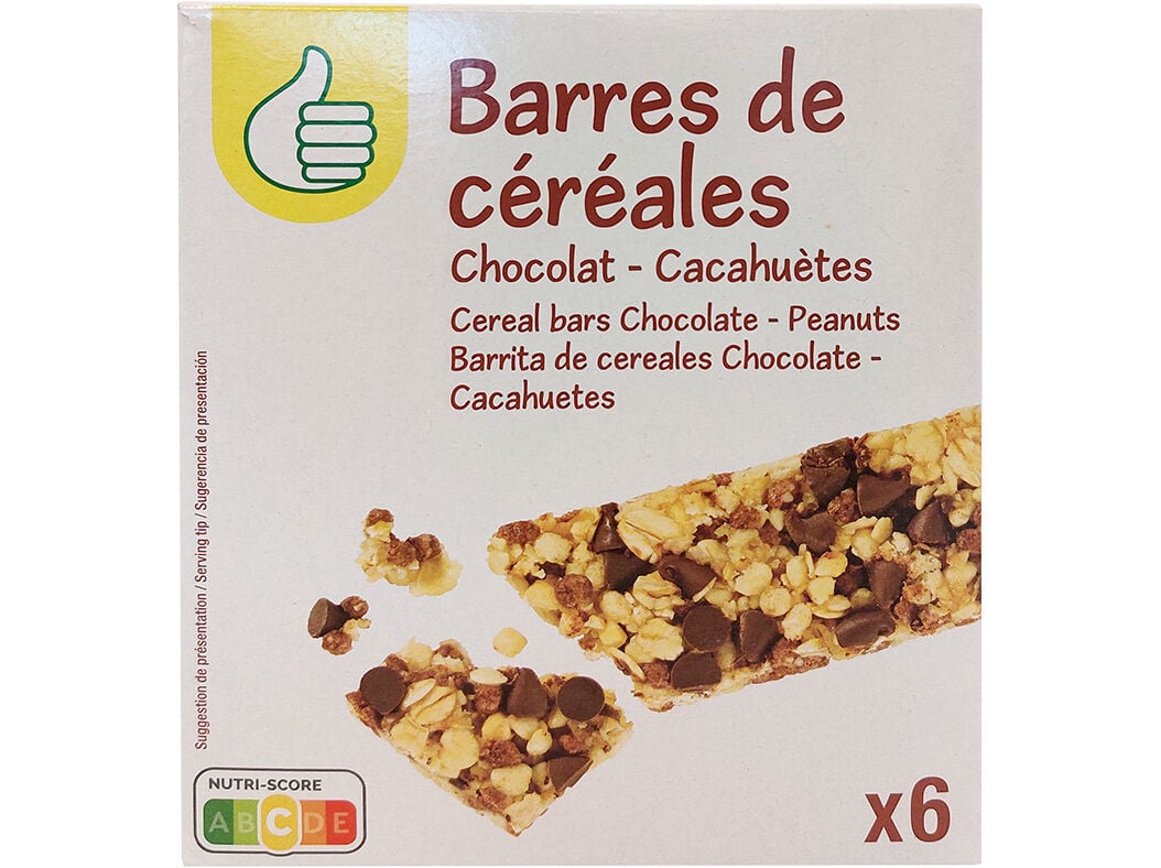 BARRAS DE CEREAIS POLEGAR CHOCOLATE PRETO AMENDOINS 6 UN 126G