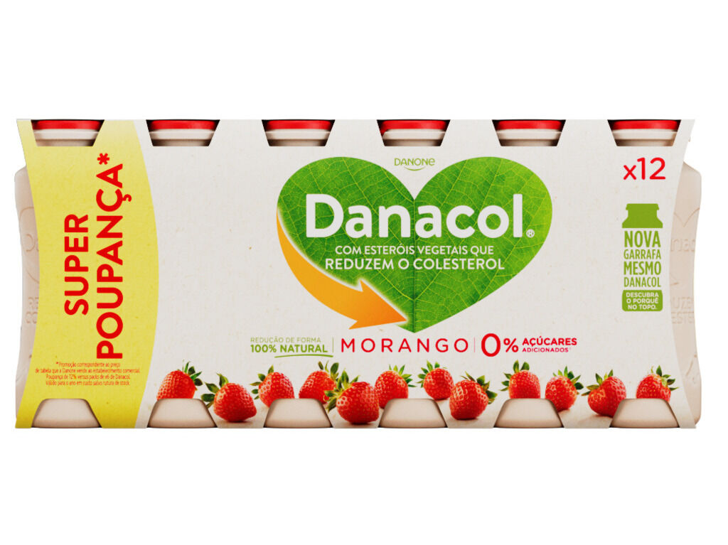 DANACOL DANONE L&Iacute;QUIDO MORANGO 12X100G image number 0