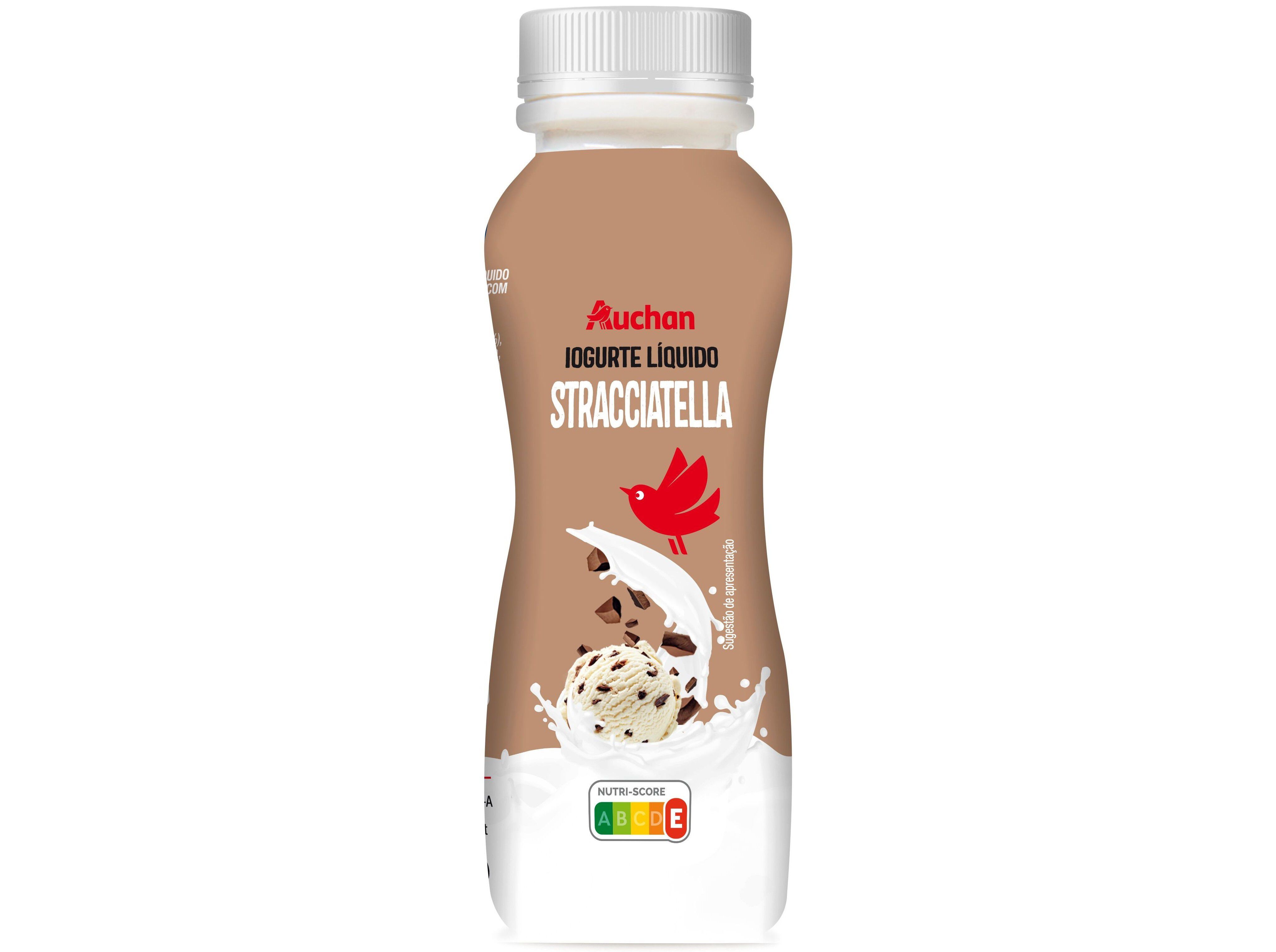 IOGURTE L&Iacute;QUIDO AUCHAN STRACCIATELLA 160G image number 0
