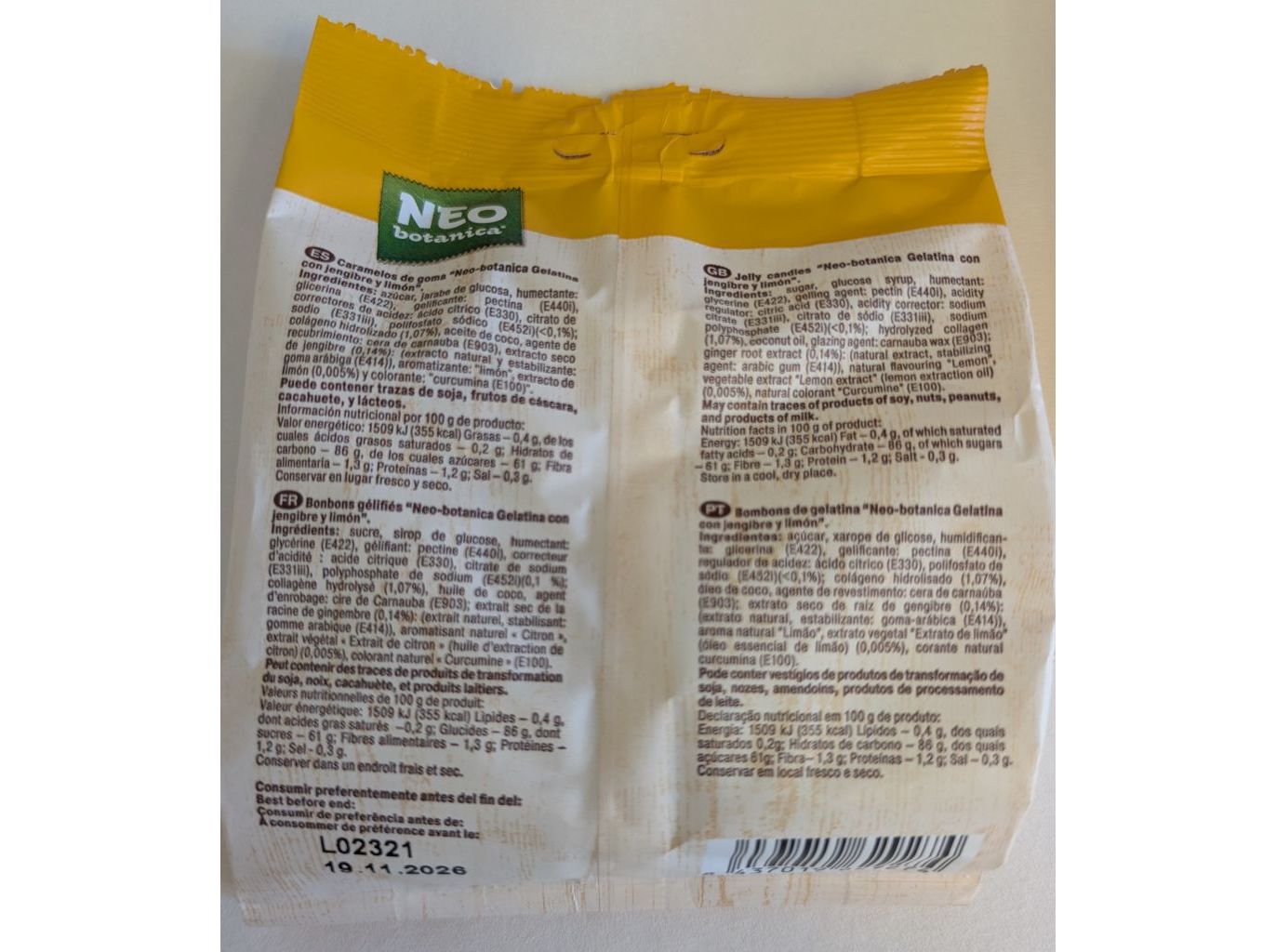 GOMAS NEO BOTANICA GENGIBRE E LIM&Atilde;O 80GR image number 1