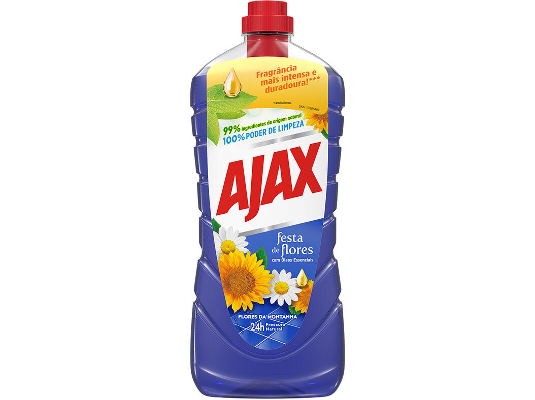 Lava Tudo Festa de Flores Fragr&acirc;ncia Flores Montanha Ajax 1250ml image number 0