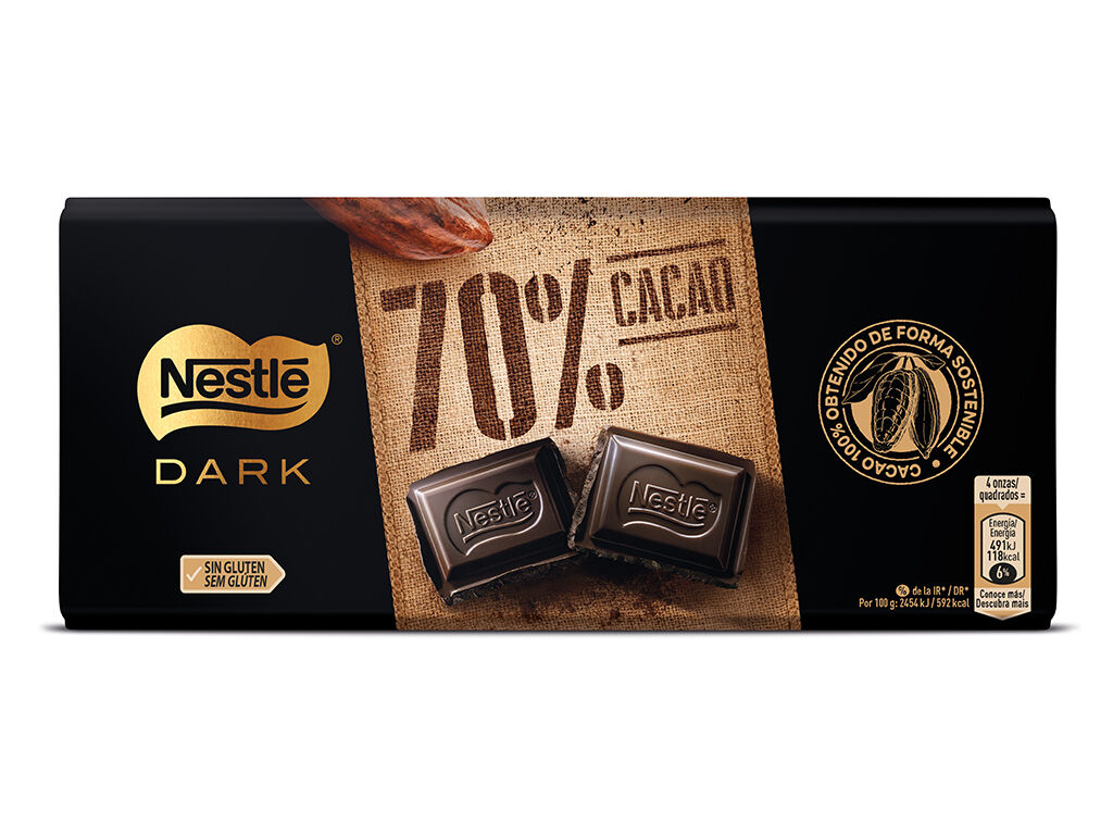 TABLETE NESTL&Eacute; EXTRAFINO 70% CACAU 120G