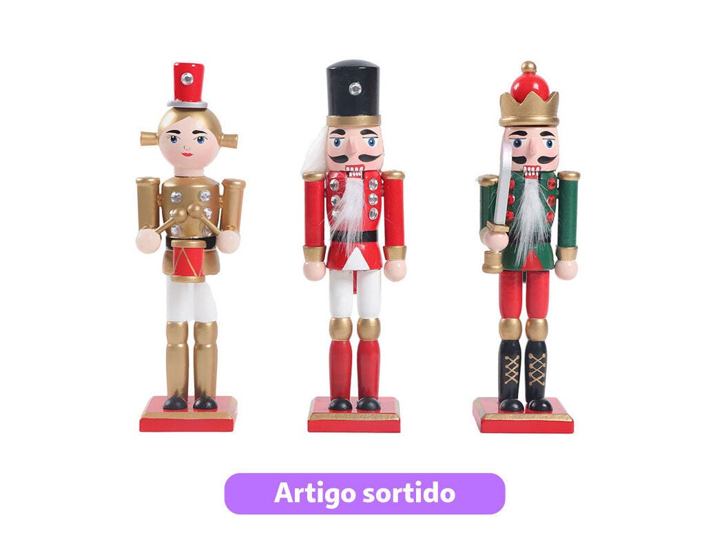 QUEBRA-NOZES ACTUEL MADEIRA 18CM MODELOS SORTIDOS