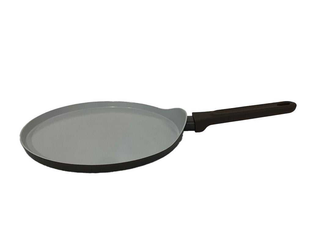 CREPEIRA ACTUEL EM ALUM&Iacute;NIO COM REVESTIMENTO CER&Acirc;MICO PRETO/CASTANHO 28 CM