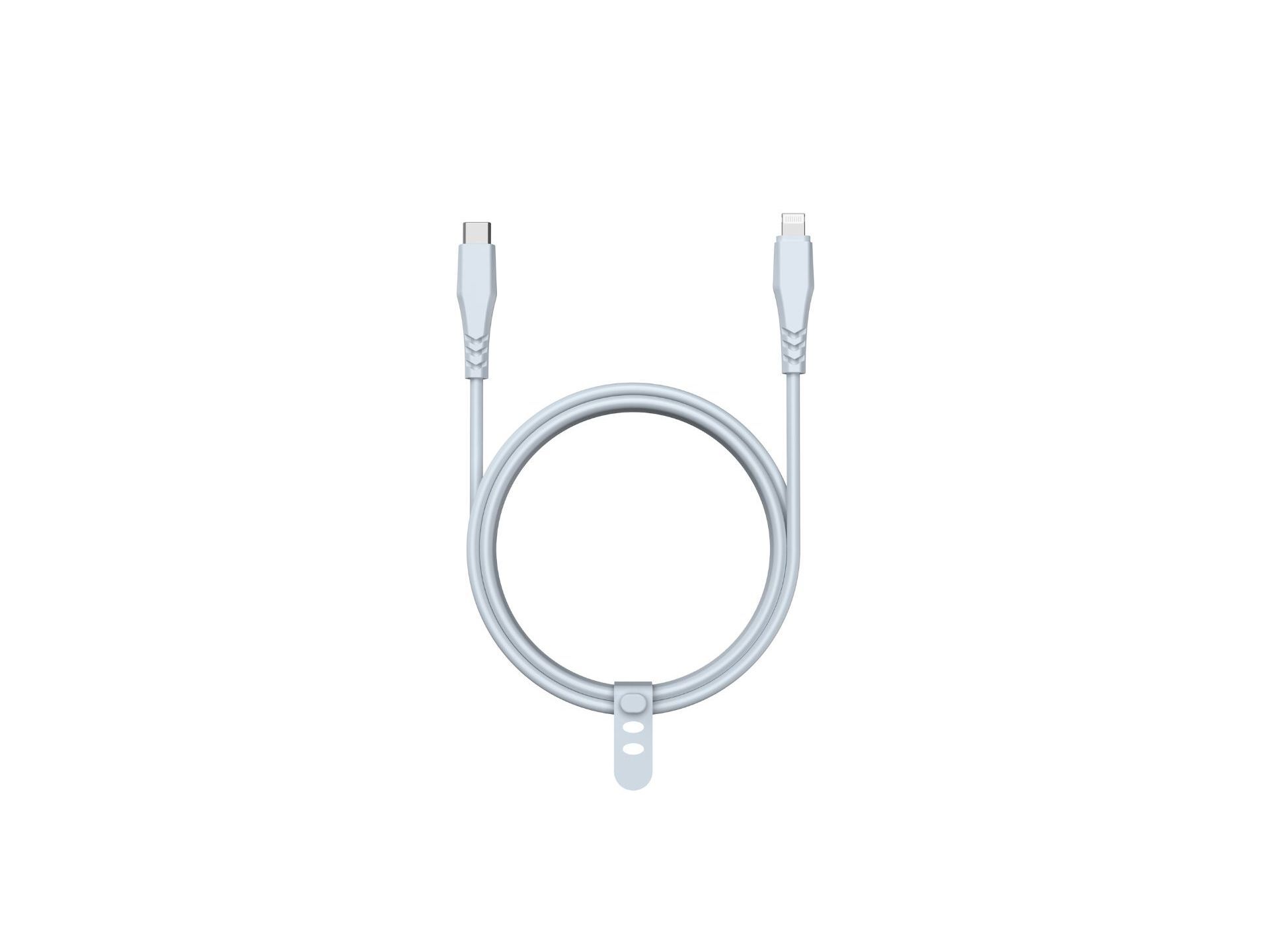 CABO USBC TO 8PIN QILIVE 600183175 AZUL CL 1.2M 3A MFI image number 0