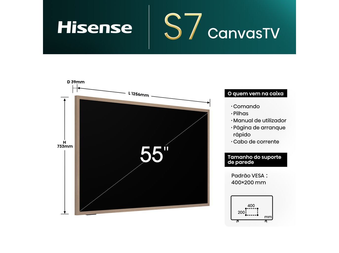 TV QLED HISENSE 55S7N (55'' SMART 4K 139CM) image number 12