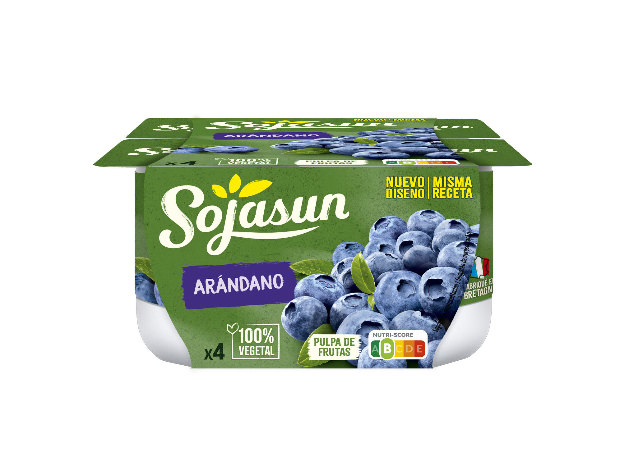 SOJAGURTE SOJASUN MIRTILO 4X100G