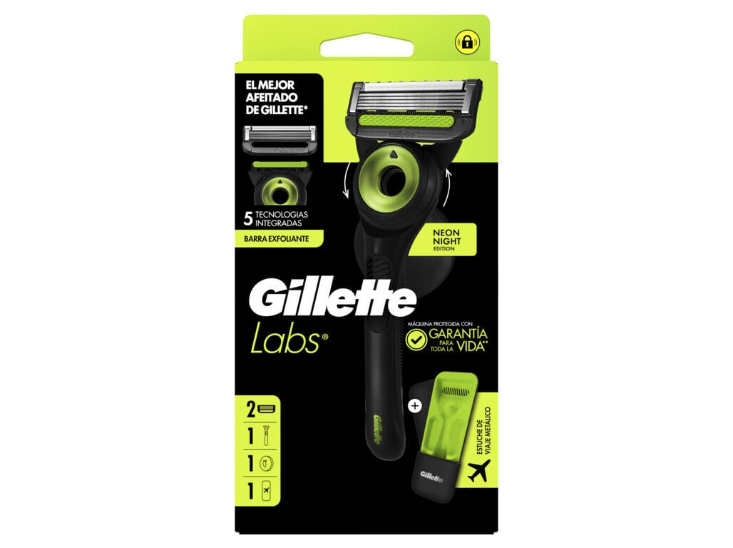 M&Aacute;QUINA GILLETTE LABS NEON NIGHT CABO+2REC+CX VIAGEM image number 0