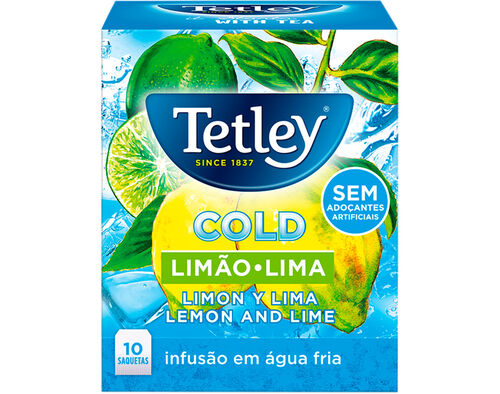 INFUSÃO TETLEY FRIO LIMÃO E LIMA 10 SAQUETAS image number 0