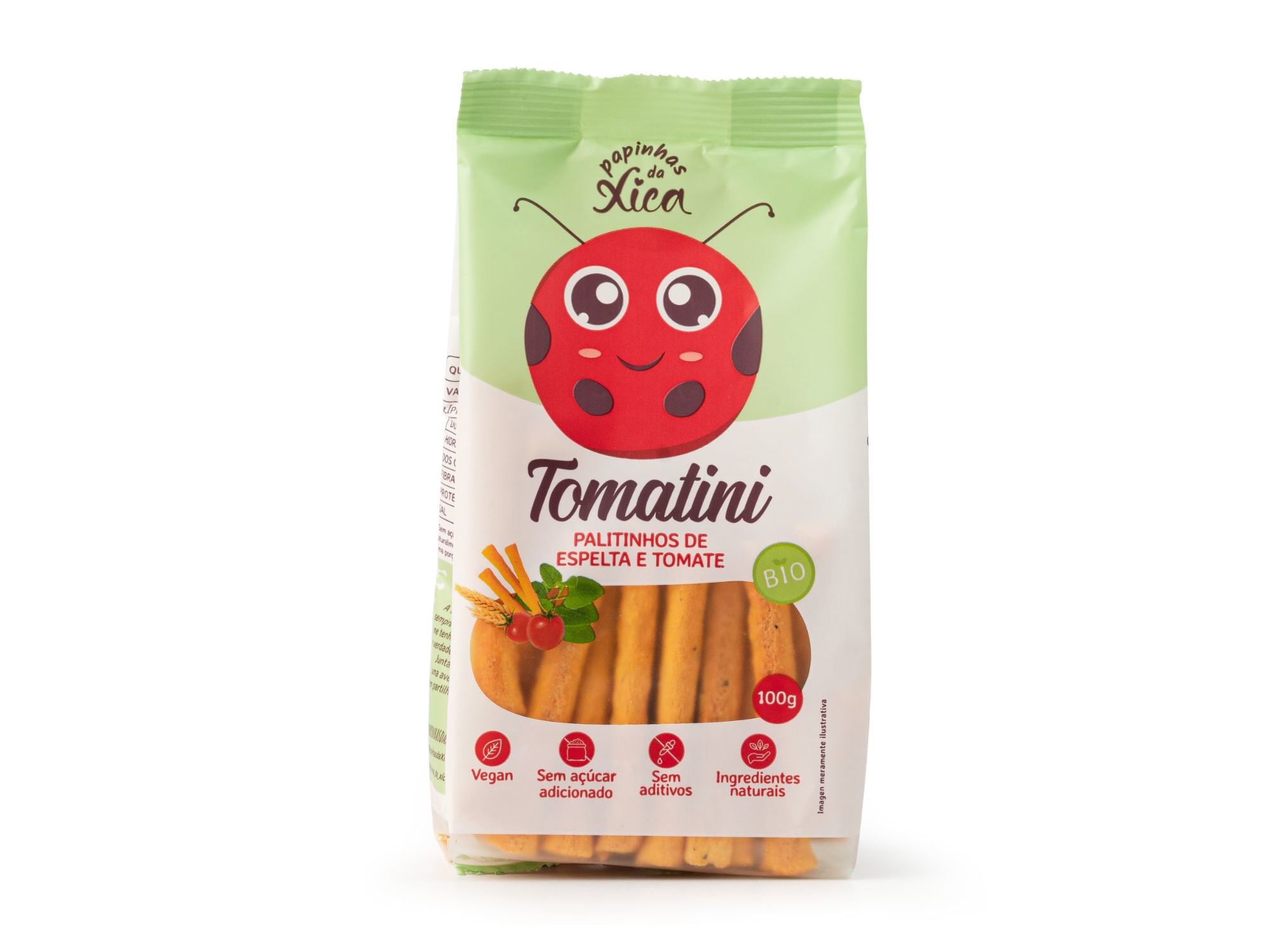 PALITOS PAPINHAS DA XICA TOMATINIS 100G image number 0