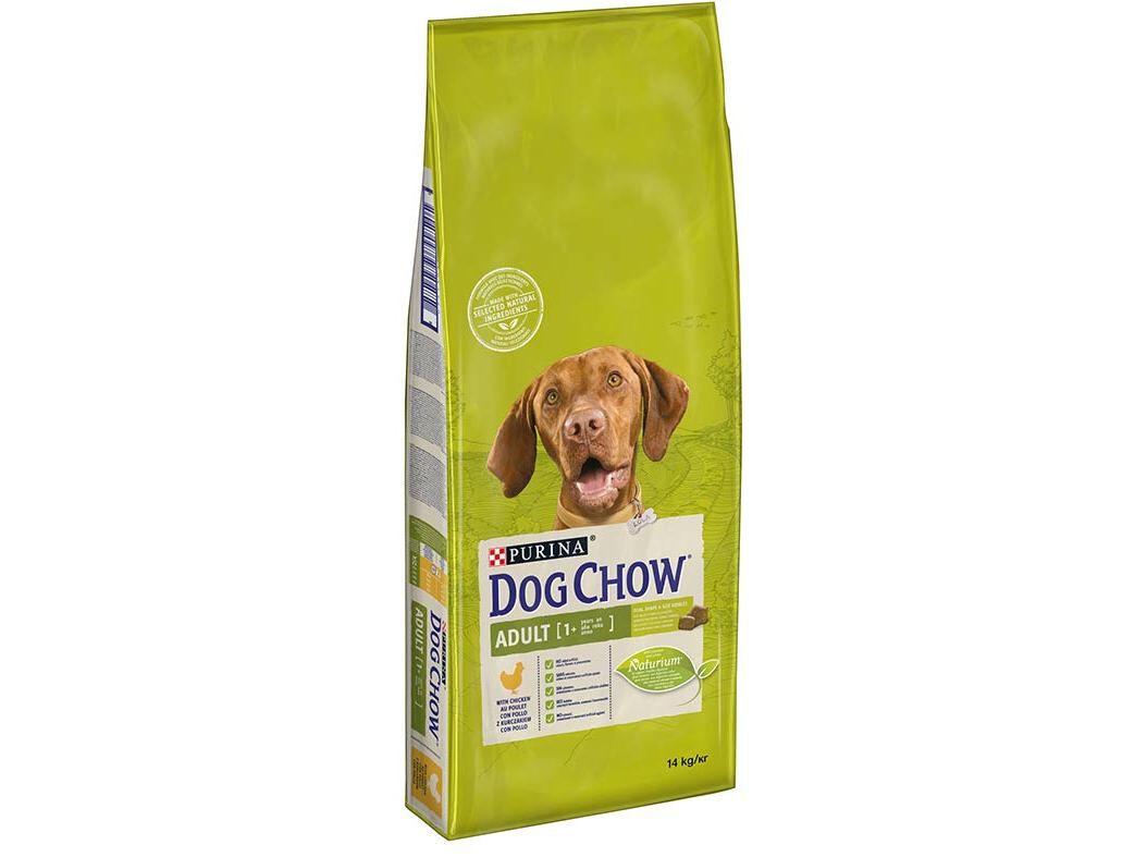 RA&Ccedil;&Atilde;O PARA C&Atilde;O ADULTO DOG CHOW COM FRANGO 14KG
