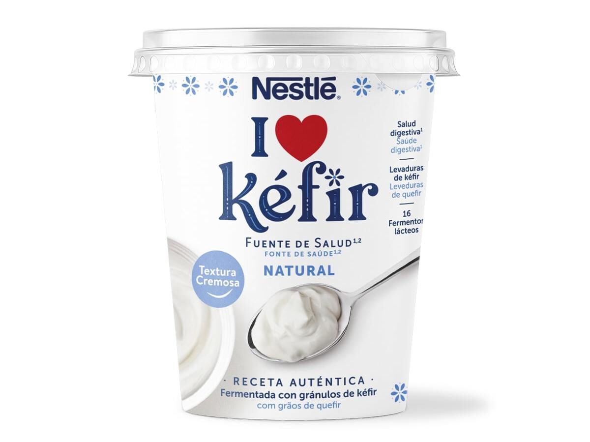 IOGURTE S&Oacute;LIDO NESTL&Eacute; KEFIR NATURAL 375G image number 0