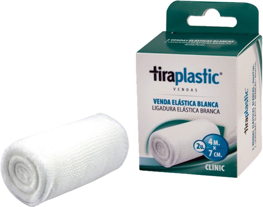 LIGADURA TIRAPLASTIC EL&Aacute;STICA BRANCA 4X7XM 2UN image number 0