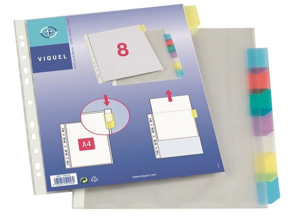 SEPARADORES VIQUEL PERSONALIZ&Aacute;VEL A4 8 POSI&Ccedil;&Otilde;ES