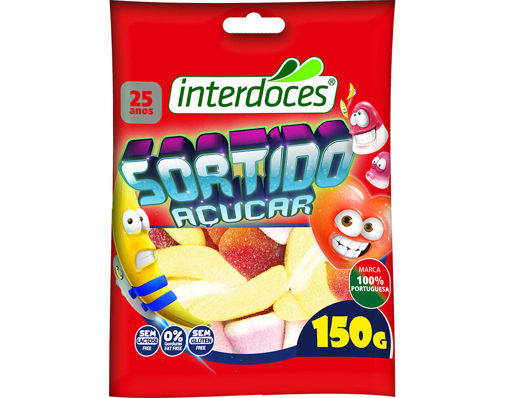 GOMAS INTERDOCES SORTIDO A&Ccedil;&Uacute;CAR 150G image number 0