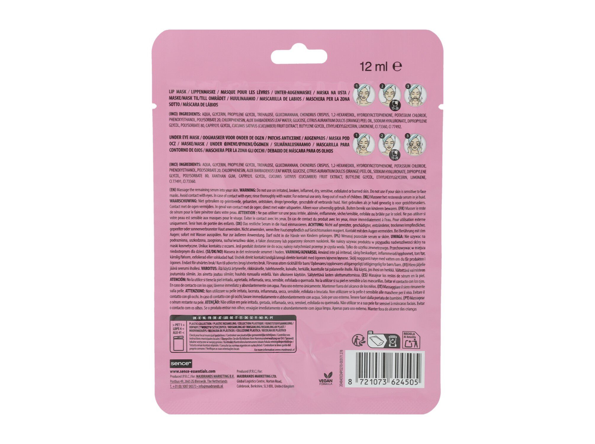 M&Aacute;SCARA SENCE OLHOS E L&Aacute;BIOS KATE CLUB image number 1