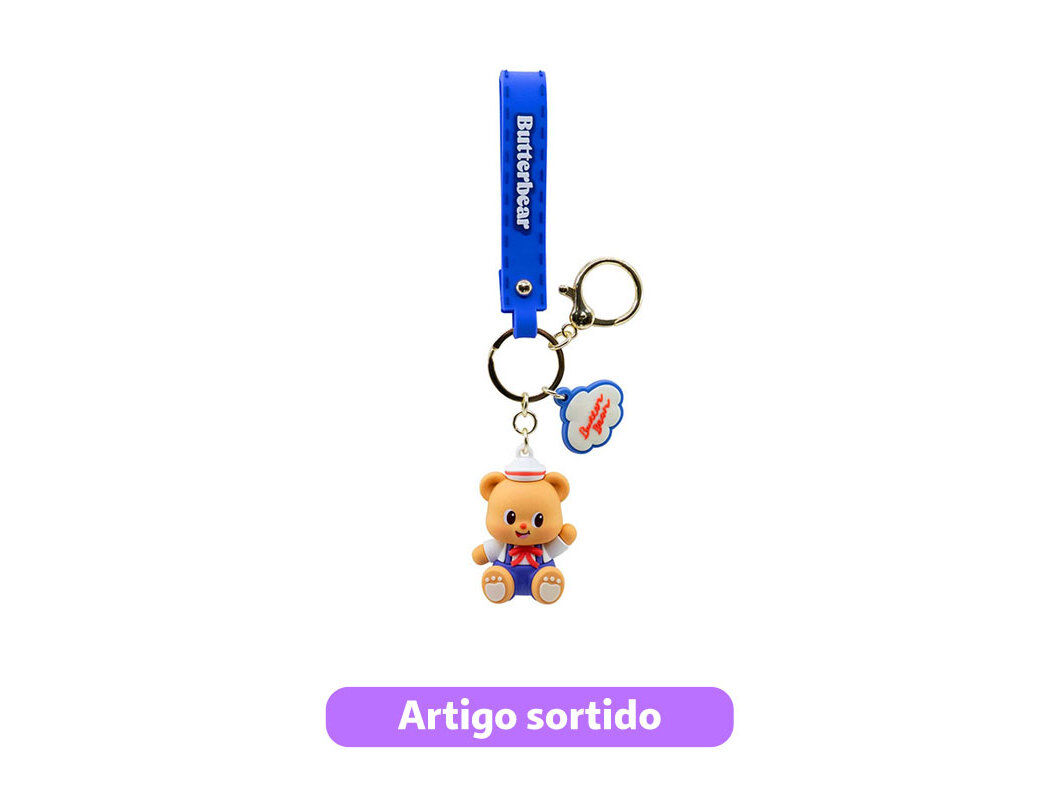 PORTA-CHAVES BUTTERBEAR EVERYDAY 2 MODELOS SORTIDOS image number 1