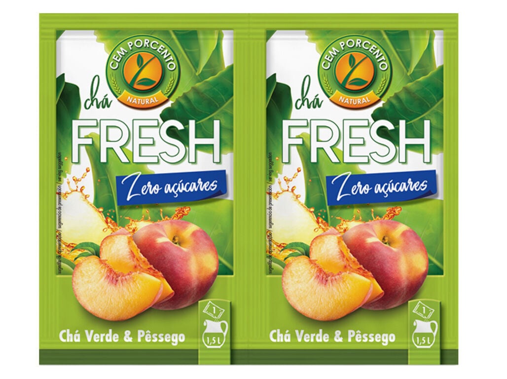 CH&Aacute; CEM PORCENTO FRESH P&Ecirc;SSEGO SOL&Uacute;VEL 2X9G