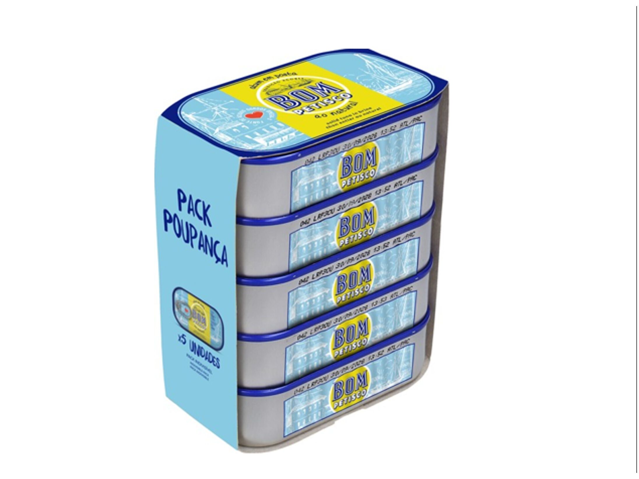 ATUM AO NATURAL BOM PETISCO PACK POUPAN&Ccedil;A 120GX5