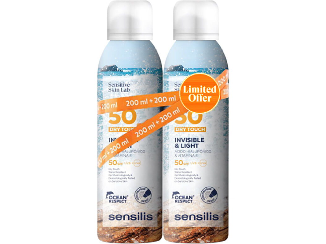 SPRAY SENSILIS TOQUE SECO SPF50 200+200 ML image number 0