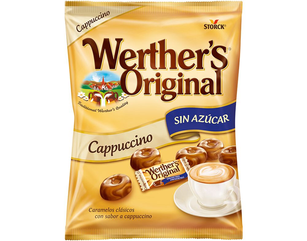 DROPS STORCK WERTHER'S CAF&Eacute; CREME SEM A&Ccedil;&Uacute;CAR 90G