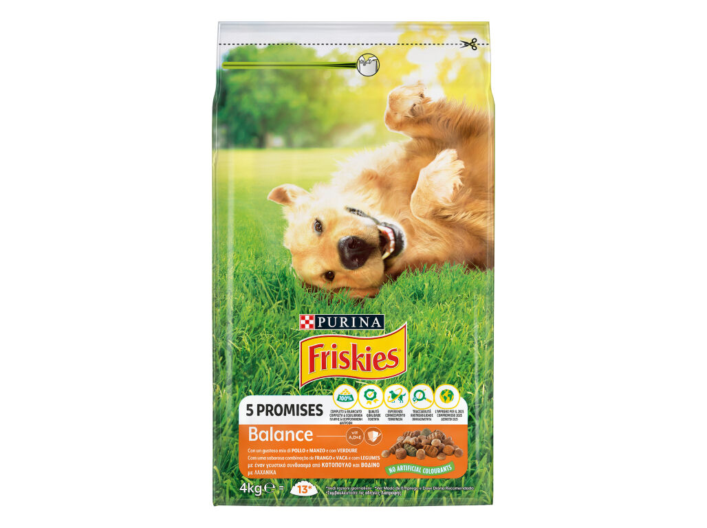 RA&Ccedil;&Atilde;O PARA C&Atilde;O FRISKIES BALANCE COM FRANGO 4KG image number 0
