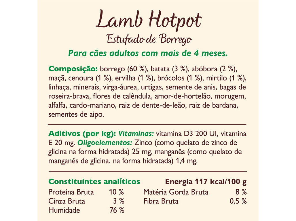 COMIDA H&Uacute;MIDA PARA C&Atilde;O LILY'S KITCHEN BORREGO 150G image number 4