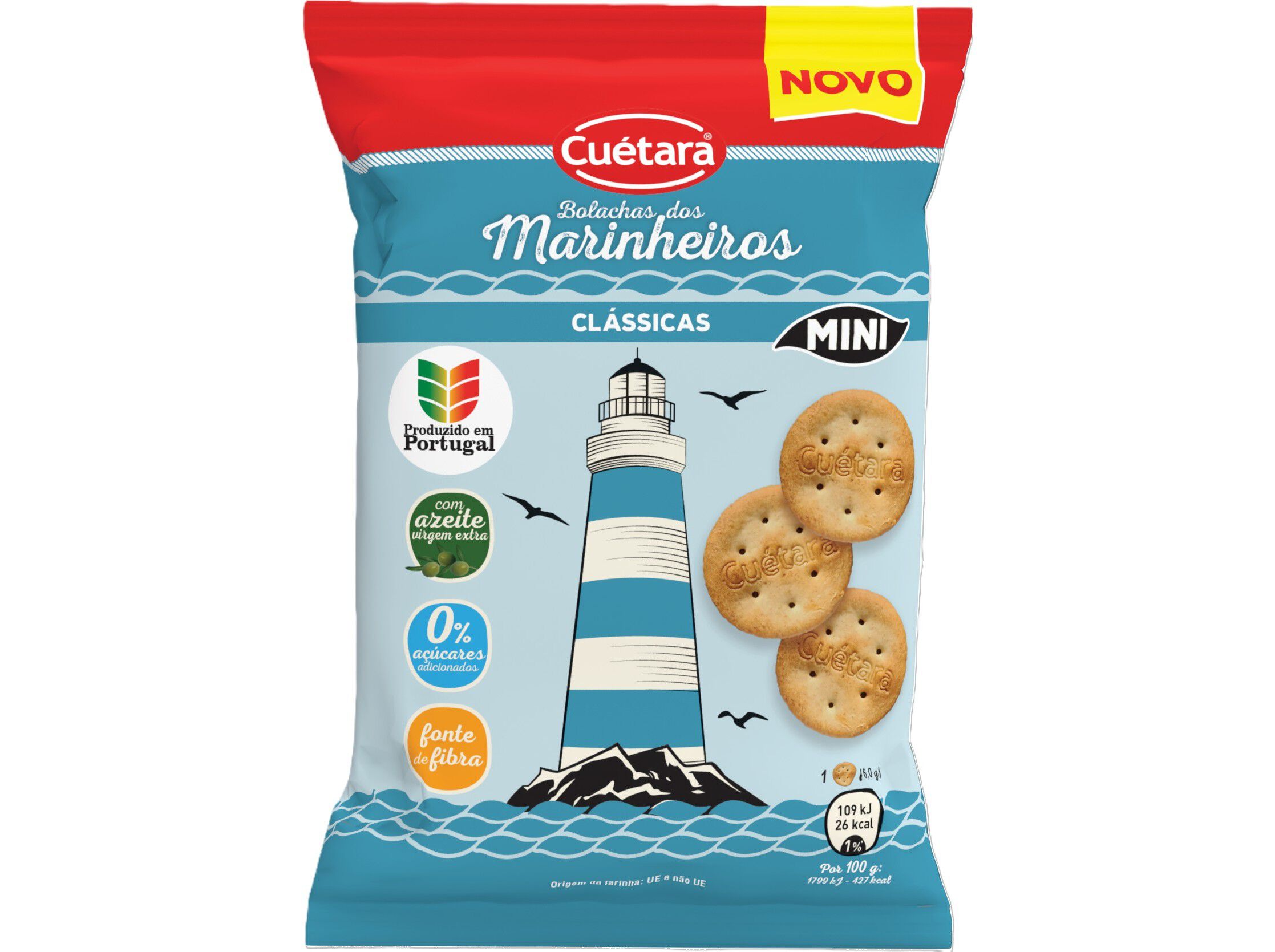 BOLACHAS MARINHEIROS CU&Eacute;TARA MINI CLASSICOS 45G