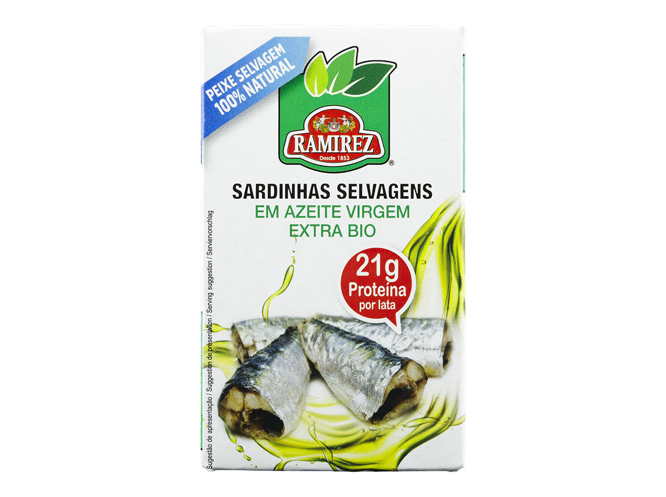 SARDINHAS RAMIREZ CONSERVA EM AZEITE BIO 125G