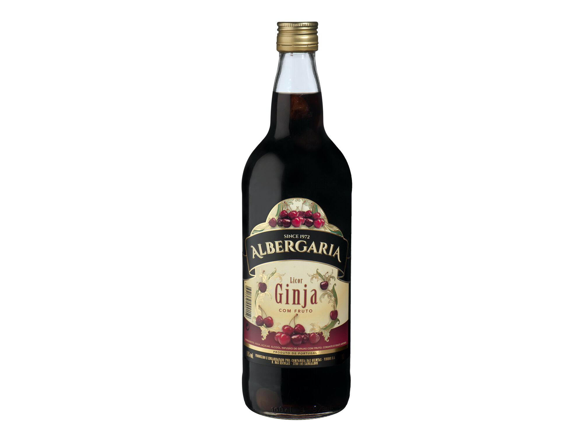 LICOR DE GINJA ALBERGARIA COM FRUTO 1L