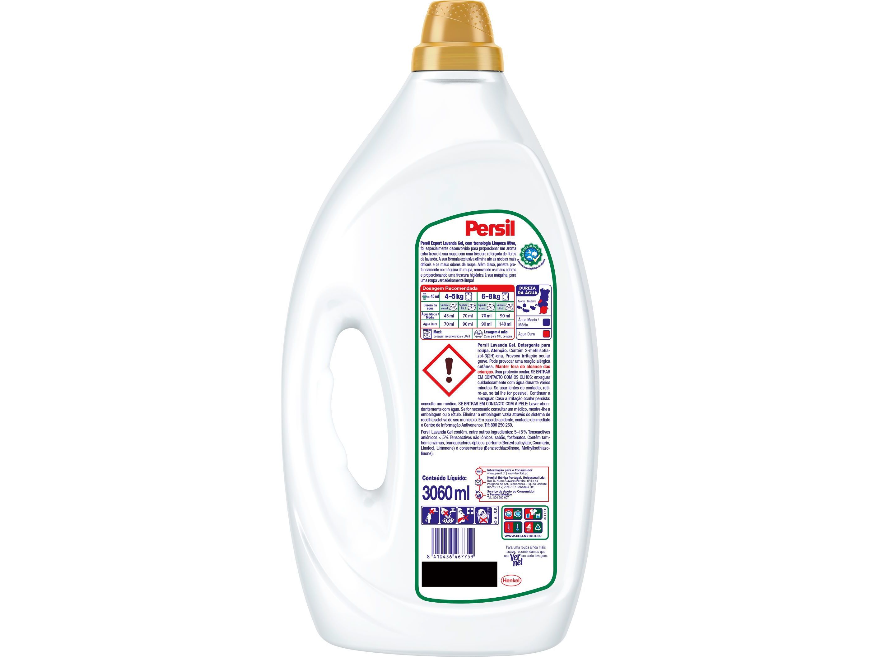 DETERGENTE ROUPA M&Aacute;QUINA L&Iacute;QUIDO PERSIL EXPERT LAVANDA GEL 68D image number 1