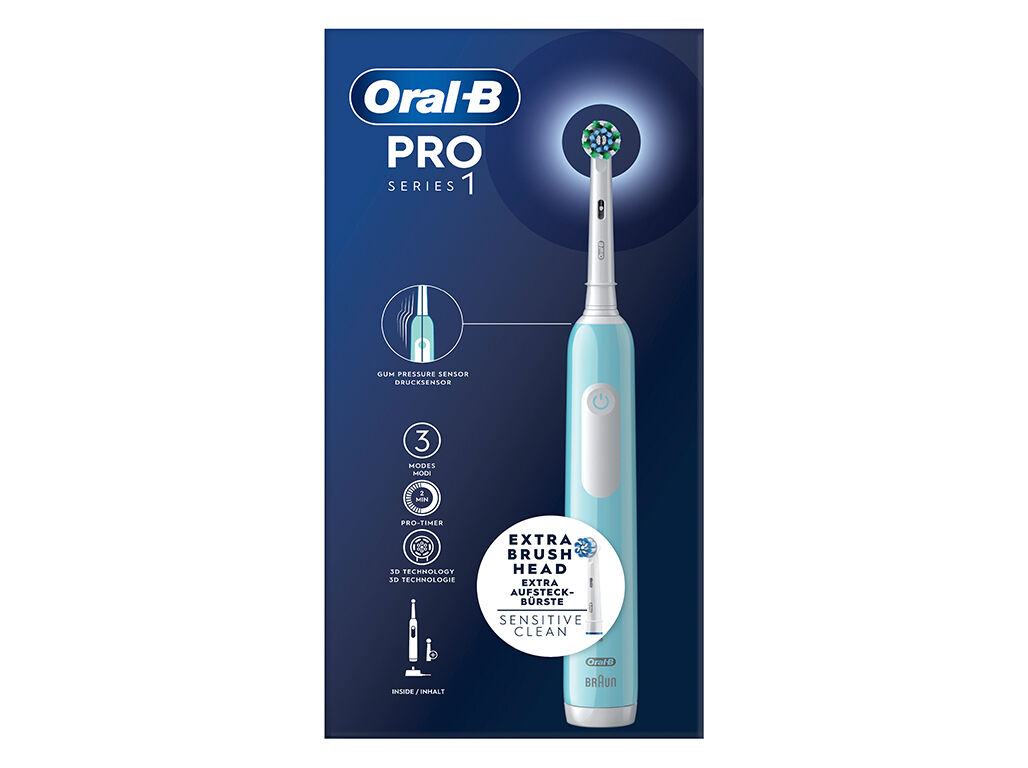 ESCOVA DENTES EL&Eacute;TRICA ORAL B PRO SERIES 1 AZUL