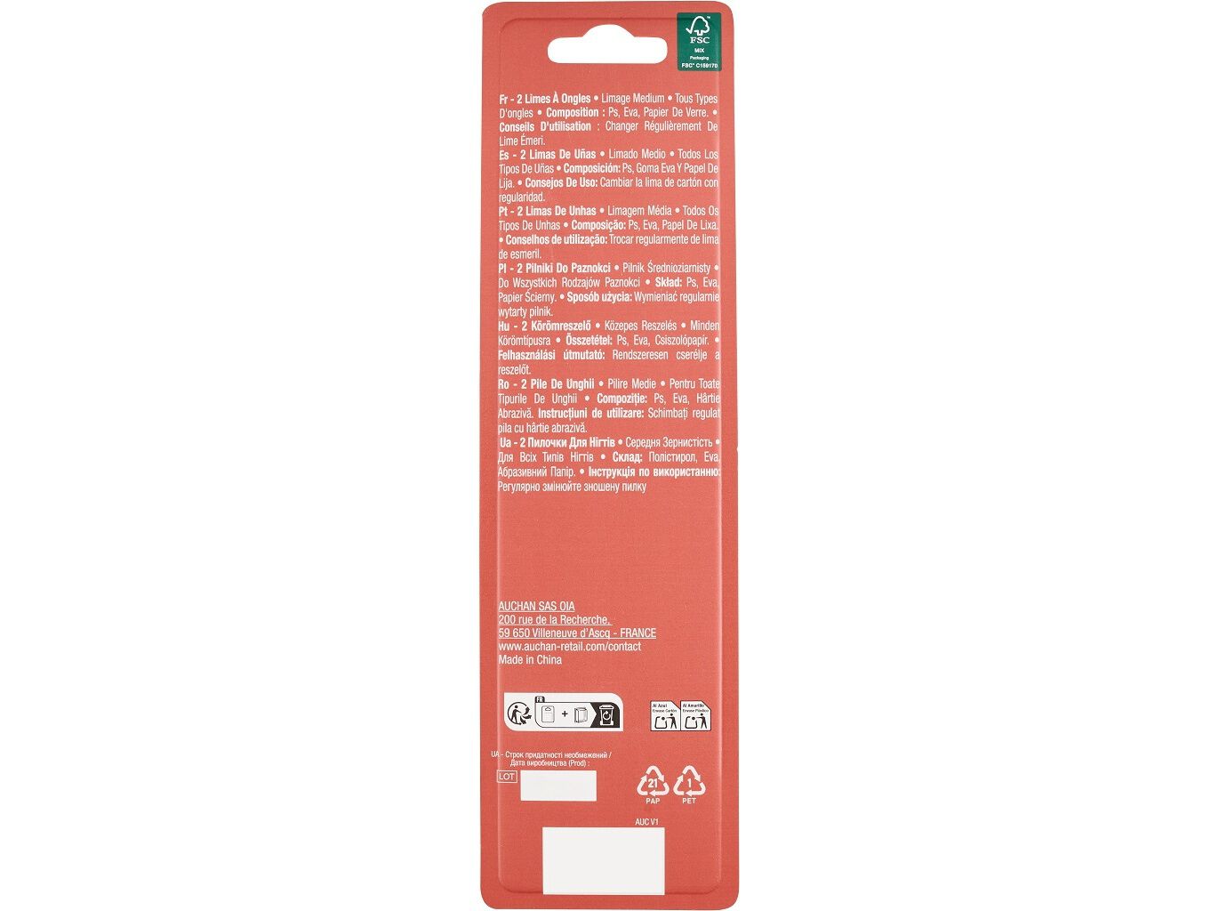 LIMA DE UNHAS COSMIA FLORAL 2 UNI image number 1