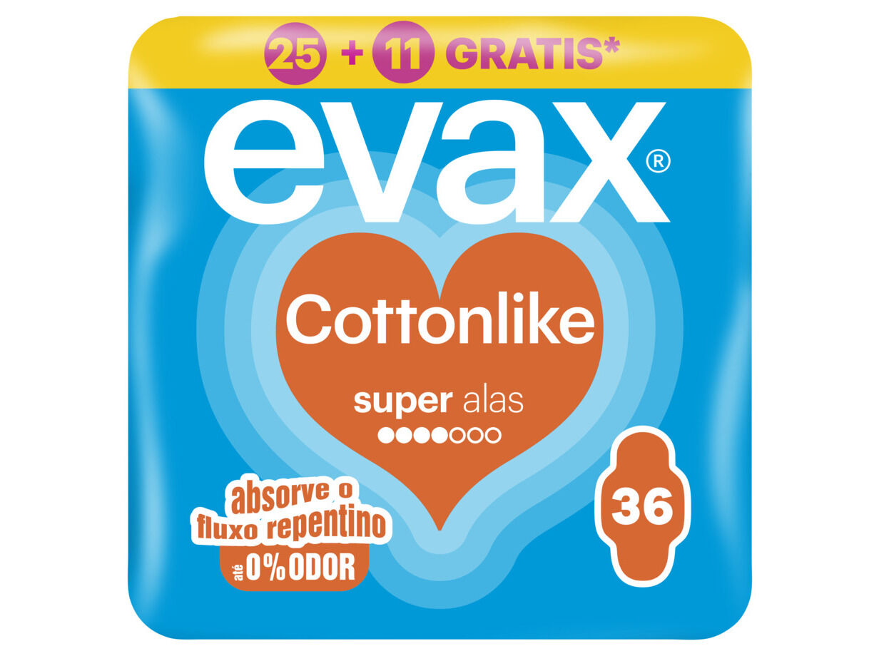 PENSOS EVAX COTTON SUPER ALAS (28 + 8)