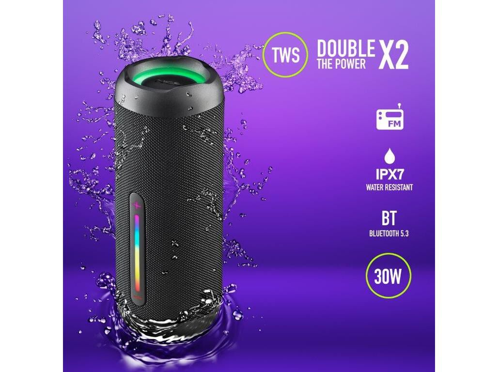 COLUNAS PORTATEIS BT NGS ROLLERFURIA2BLACK image number 7