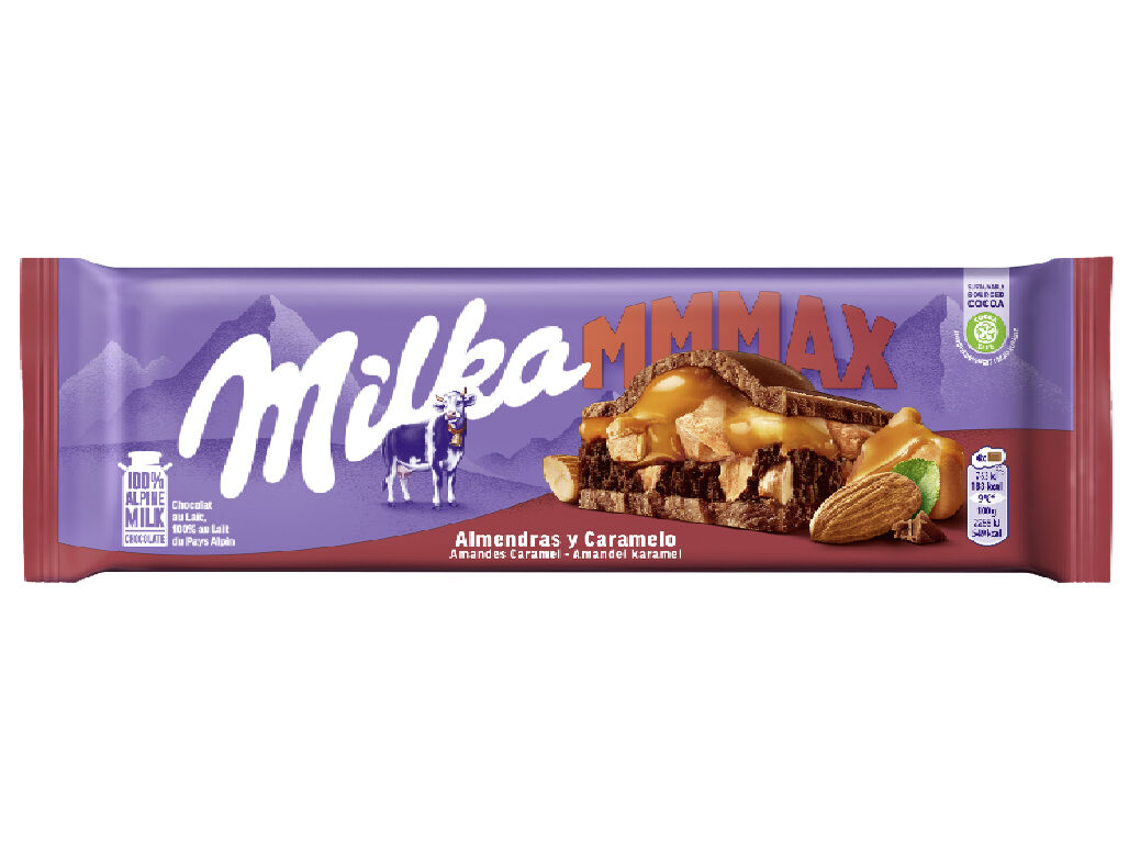 CHOCOLATE MILKA AMENDOAS E CARAMELO 300G image number 0