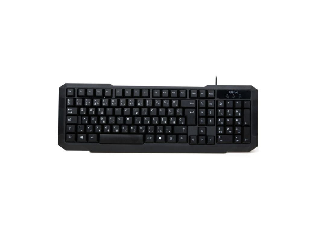 TECLADO COM FIO QILIVE 600149339 PRETO Q.3321 image number 1