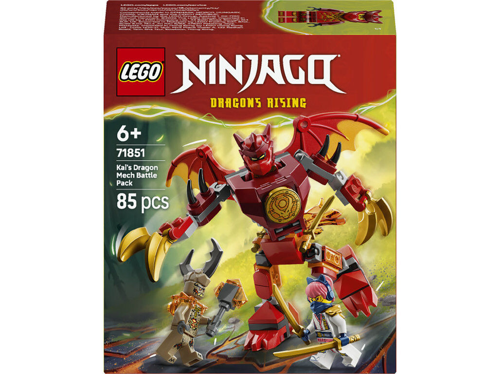PACK BATALHA ROB&Ocirc; DRAG&Atilde;O LEGO NINJAGO 71851
