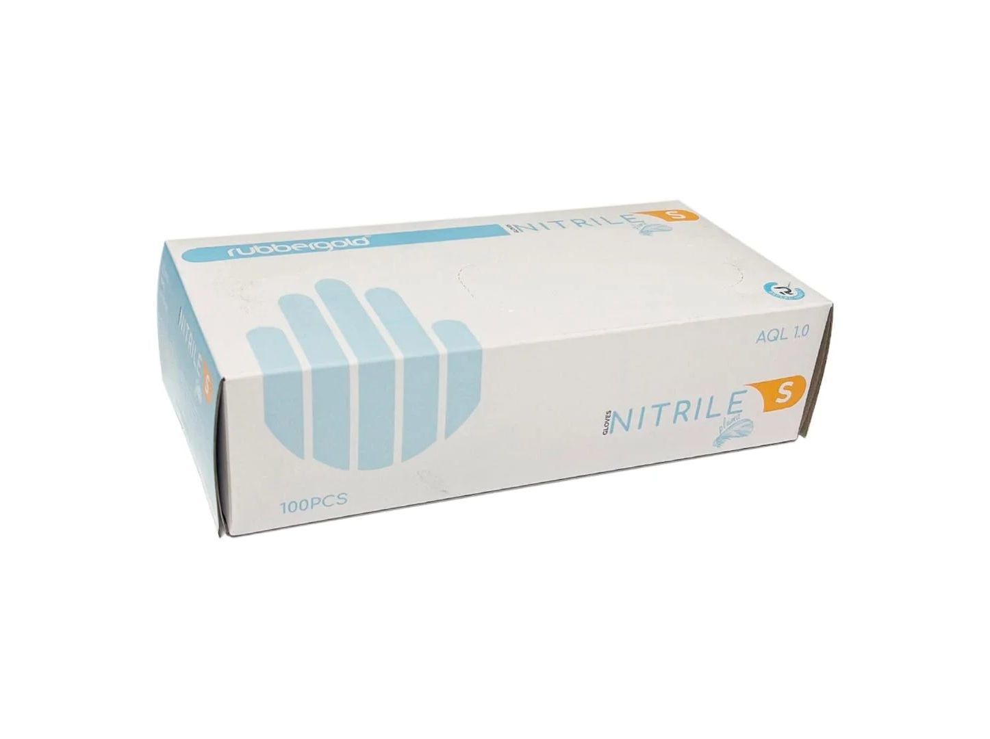 LUVAS RUBBERGOLD NITRILO SEM PO TAMANHO S 100UN